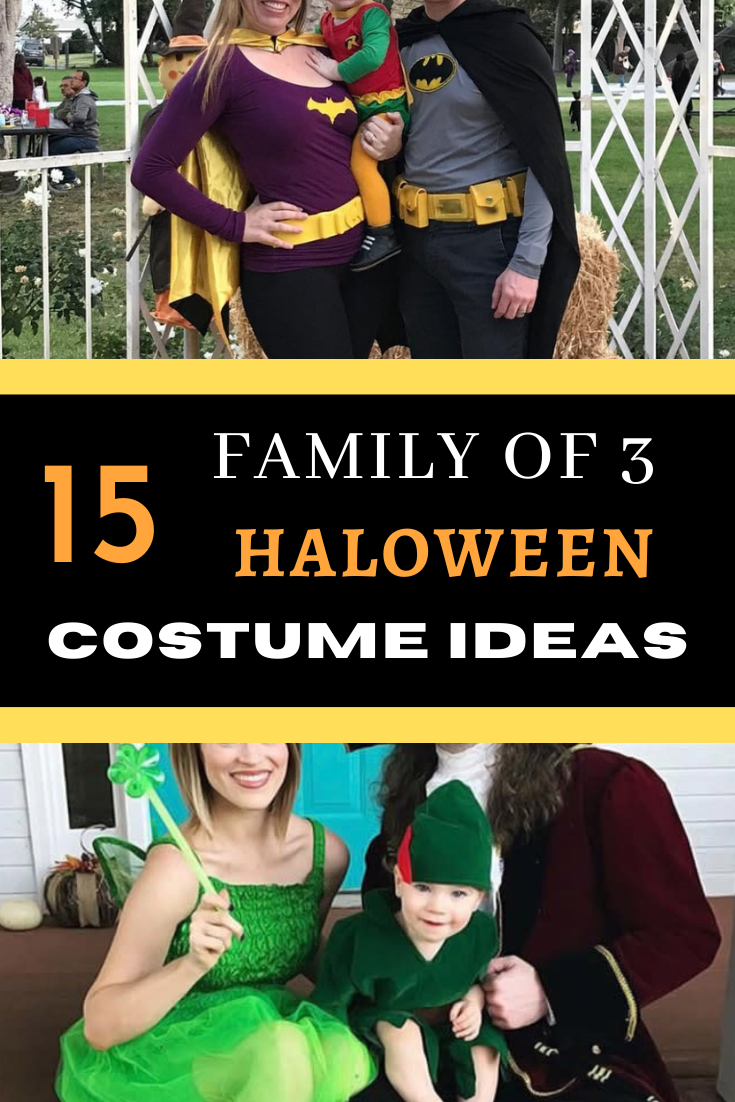 Family of 3 Halloween Costumes