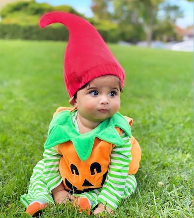 Baby Girl Halloween Costume Pumpkin