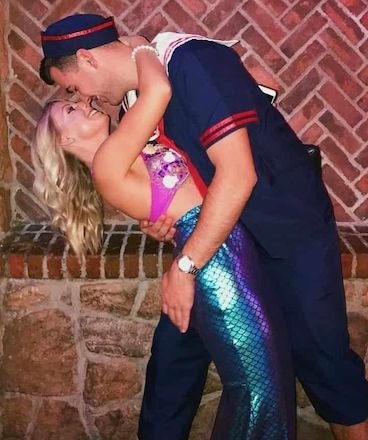 Cute Couples Costumes Mermaid and Sailor