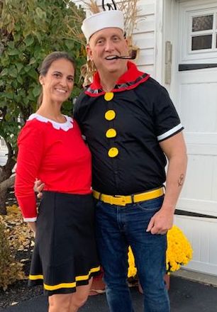 Couples Costumes Popeye and Olive Oyl