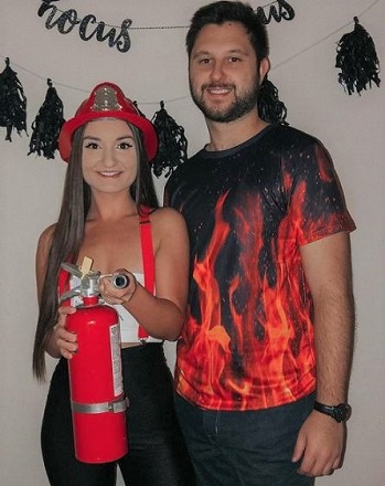 Creative Couples Costumes Fire and Firefigheter