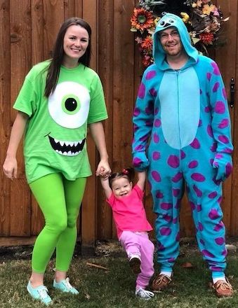 Disney Pixar Family Halloween Costumes Monster's Inc.
