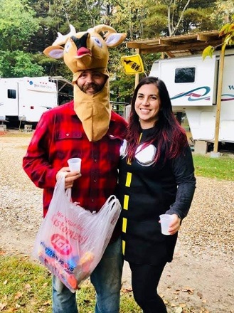Easy Couples Costumes Deer in Headlights