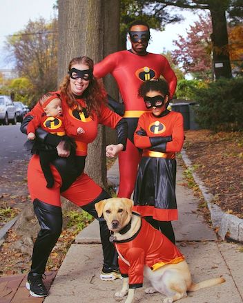 Family and Dog Halloween Costumes The Incredibles