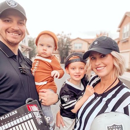 Family Halloween Costumes Referees and Football Players
