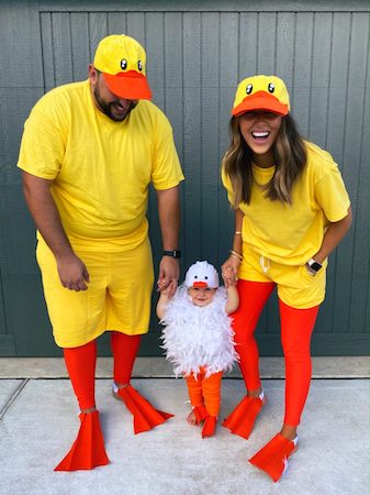Family of 3 Halloween Costume Duck Duck Goose
