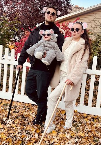 Family of 3 Halloween Costumes 3 Blind Mice