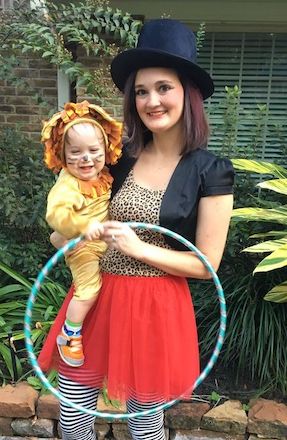 Mom and Baby Halloween Costume Ring Master and Lion