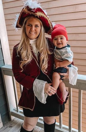 Mom and Baby Halloween Costumes Captain Hook and Mr. Smee