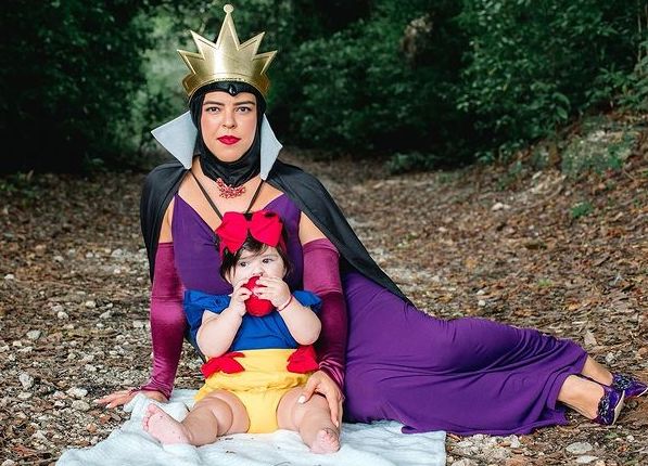 Mom and Baby Halloween Costumes Evil Queen and Snow White