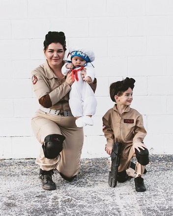 Mom and Baby Halloween Costumes Ghostbusters