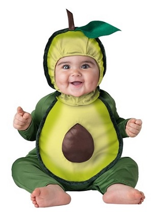 Newborn Baby Halloween Costume Avocado