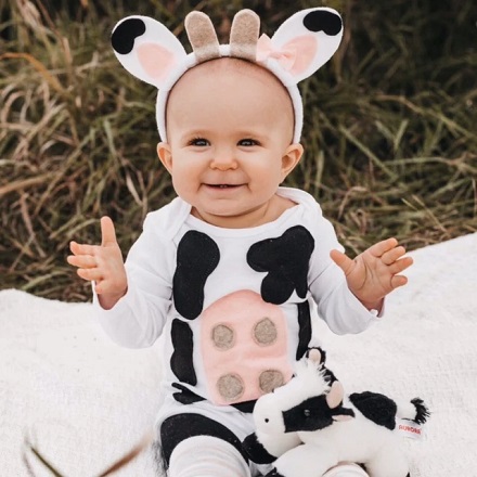 Newborn Baby Halloween Costume Baby Cow