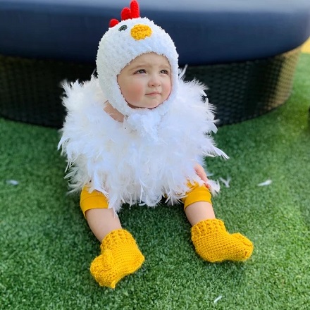 Newborn Baby Halloween Costume Baby Chicken