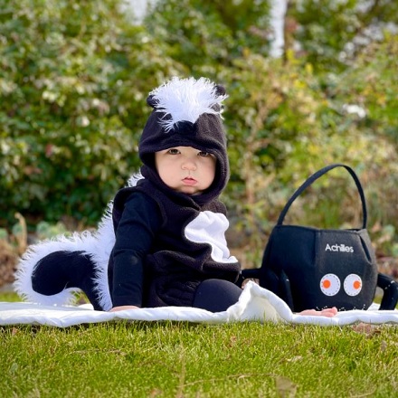 Newborn Baby Halloween Costume Skunk