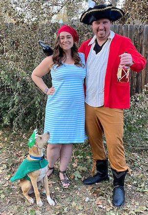 Pregnancy DIY Halloween Costume Mr. Smee from Disney's Peter Pan