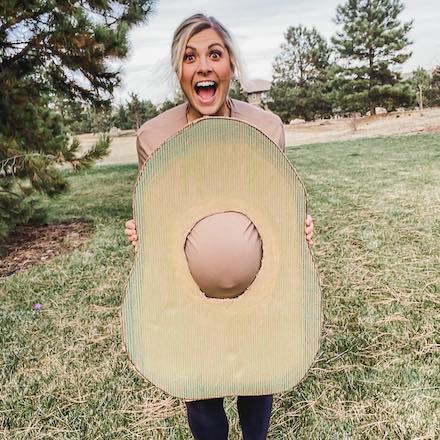 Pregnancy Halloween Costume Avocado