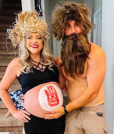 Funny Pregnancy Costume Wilson's Volleyball Movie Castaway