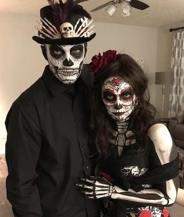 Scary Couples Costumes Day of the Dead