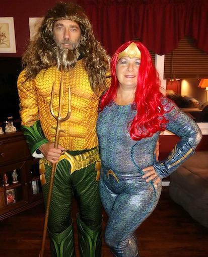 Aquaman and Mera Movie Couples Costumes for Halloween and Cosplay Couples