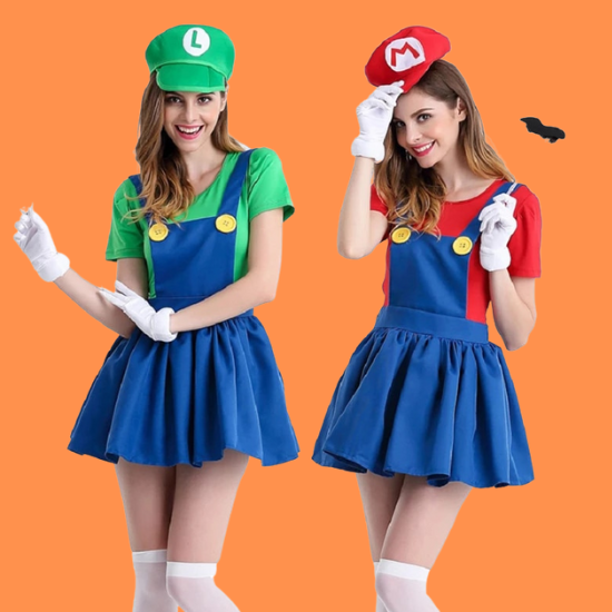 Lesbian Halloween Costumes Mario and Luigi