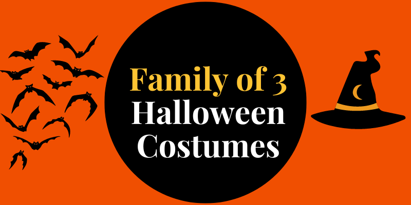 Family of 3 Halloween Costumes