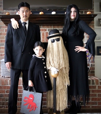 Family of 4 Halloween Costumes The Addams Family