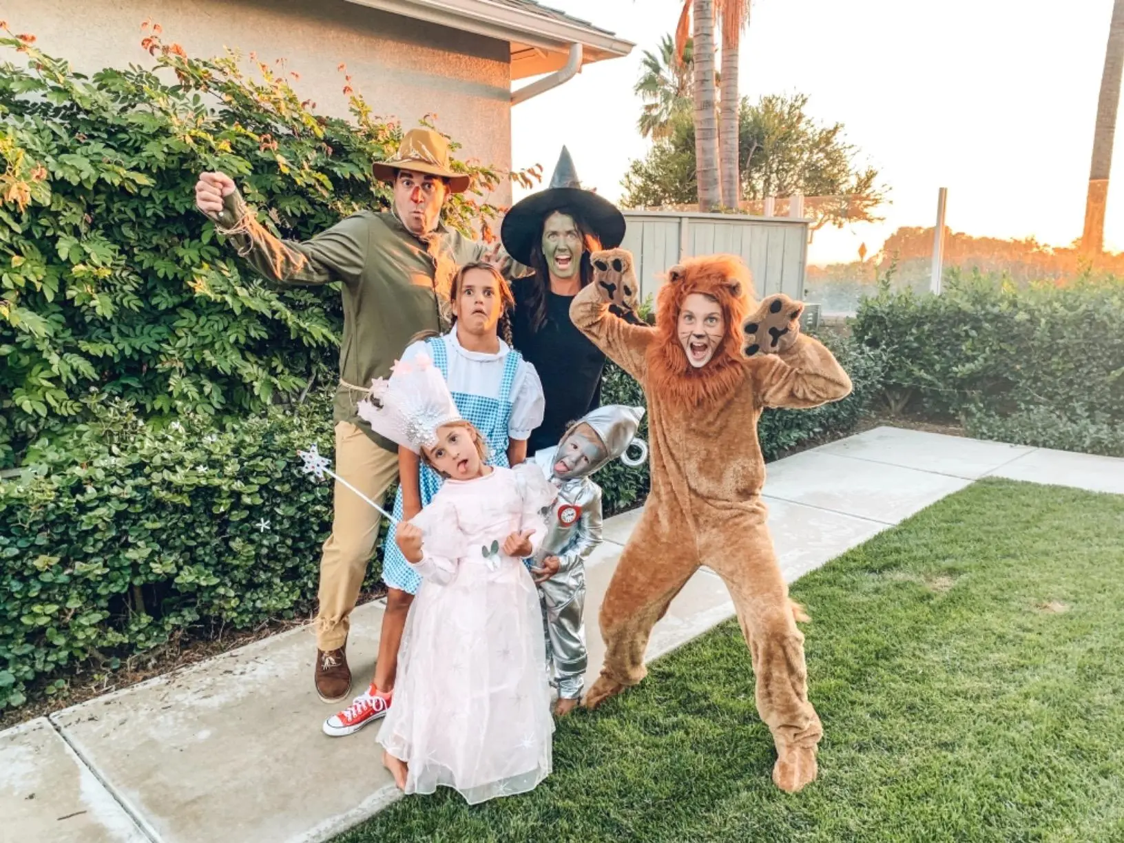 family of 6 Halloween costumes