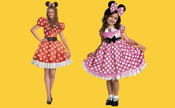 Mom and Daughter Halloween Costumes Minnie Mouse