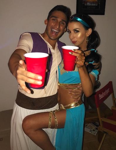 Movie Couples Halloween Costumes Disney Aladdin and Jasmine