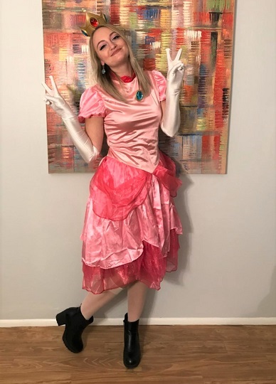 Princess Peach Costume Teen Girls