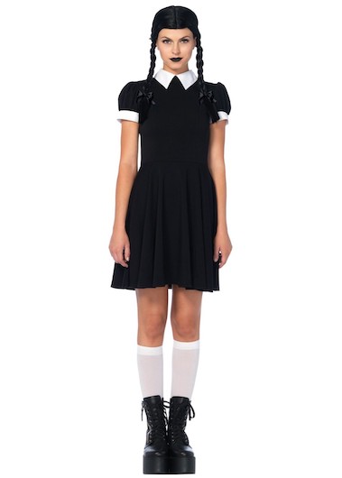 Wednesday Addams Scary Teen Girl Costume