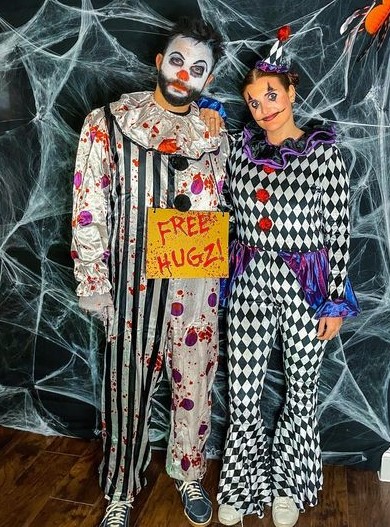 Couples Costumes Scary Clowns