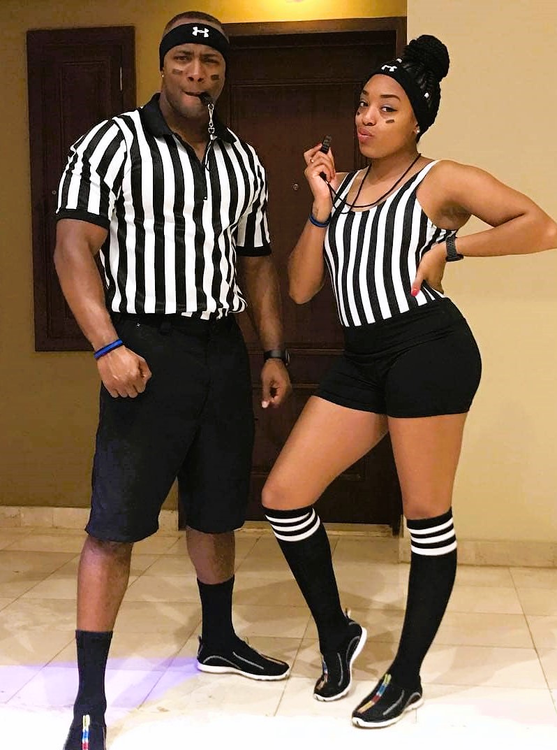 Black Couple Costumes Referees