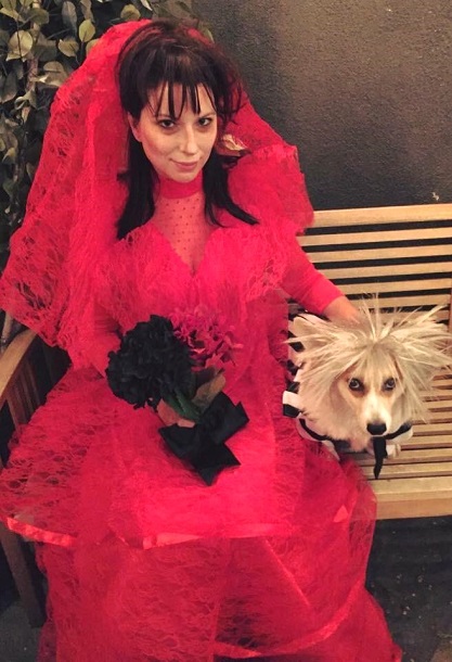Dog and Owner Halloween Costumes Beetlejuice