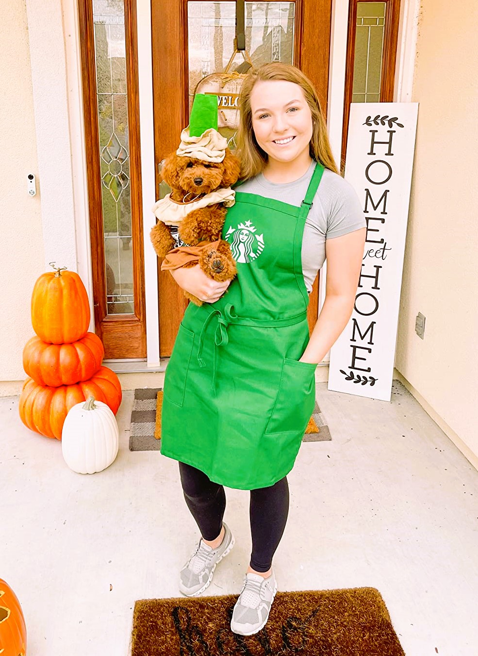 Cute Dog and Owner Halloween Costumes Starbucks