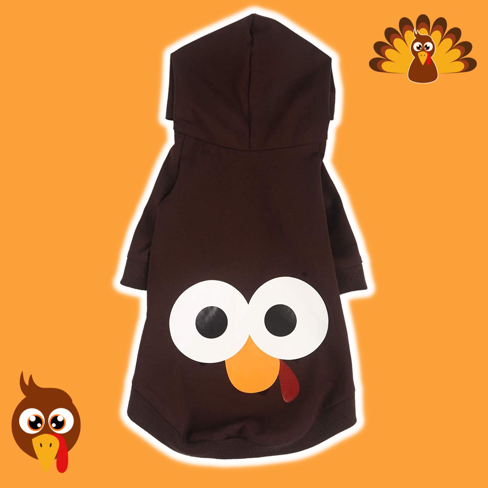 Dog Turkey Costume Hoodie