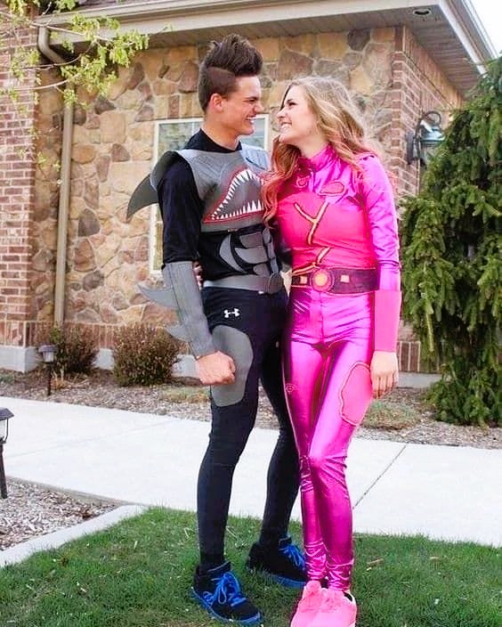 Movie Couples Costumes Shark Boy and Lava Girl