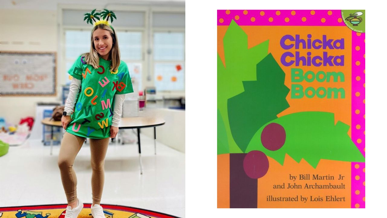 Teacher Book Day Costume Chicka Chicka Boom Boom