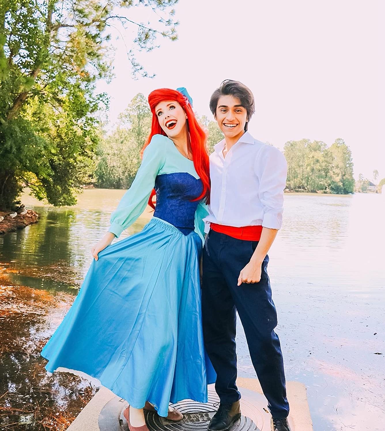 Disney couple costumes Ariel and Eric from The Little Mermaid