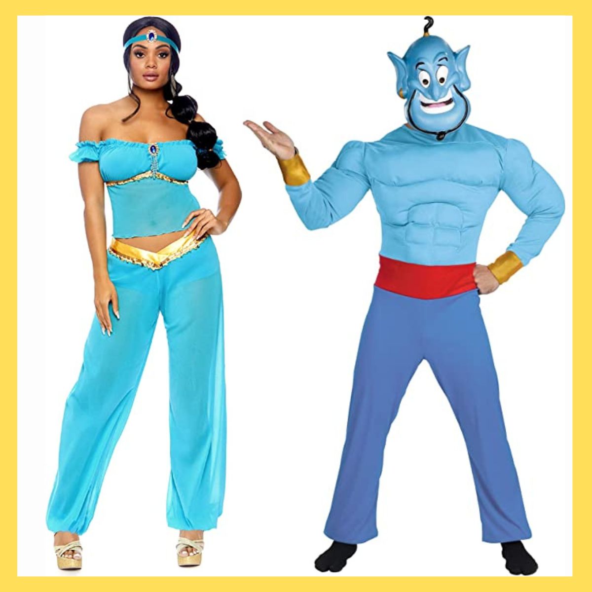 Disney couple costumes Jasmine and The Genie