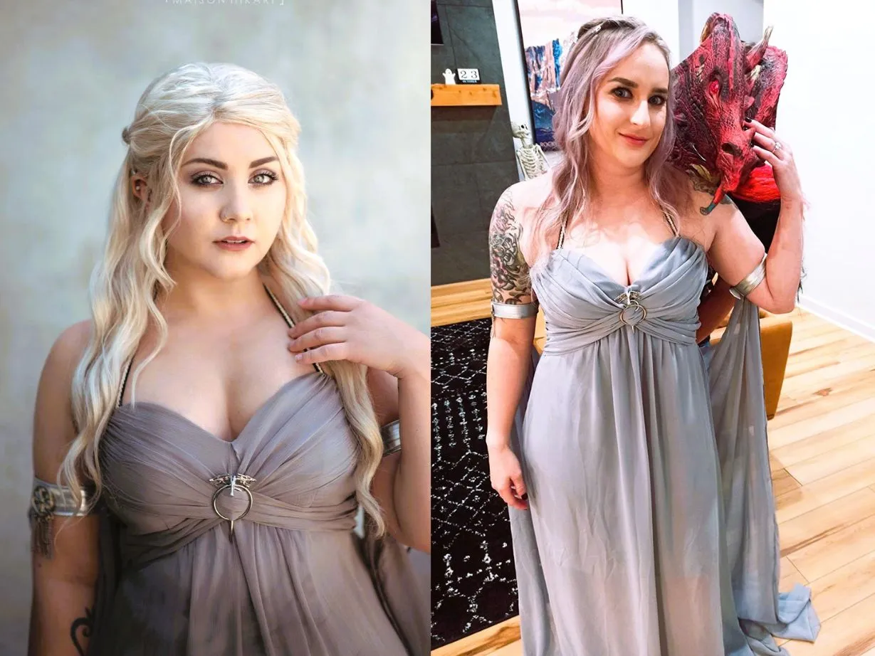 Daenerys Targaryen Costume in Grey Dress