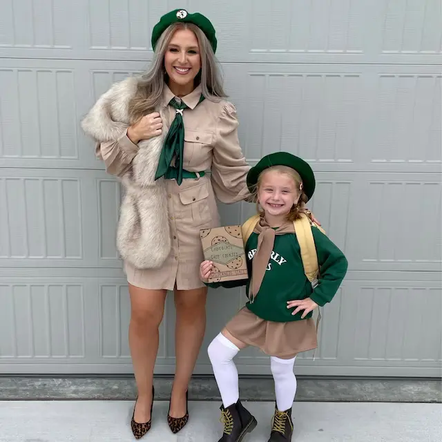 mom and daughter Halloween costumes Troop Beverly Hills