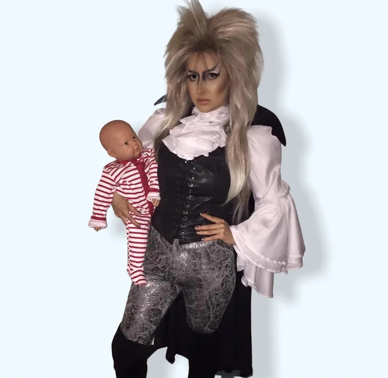 David Bowie Goblin King Labyrinth costume with black corset
