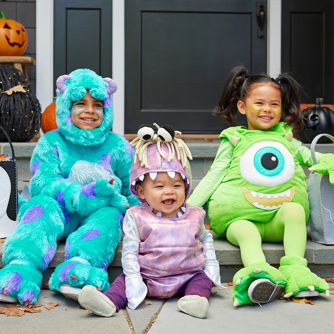 Disney sibling Halloween costumes Monsters Inc.