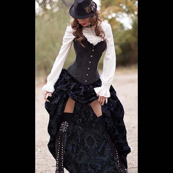 Halloween costumes with black corset