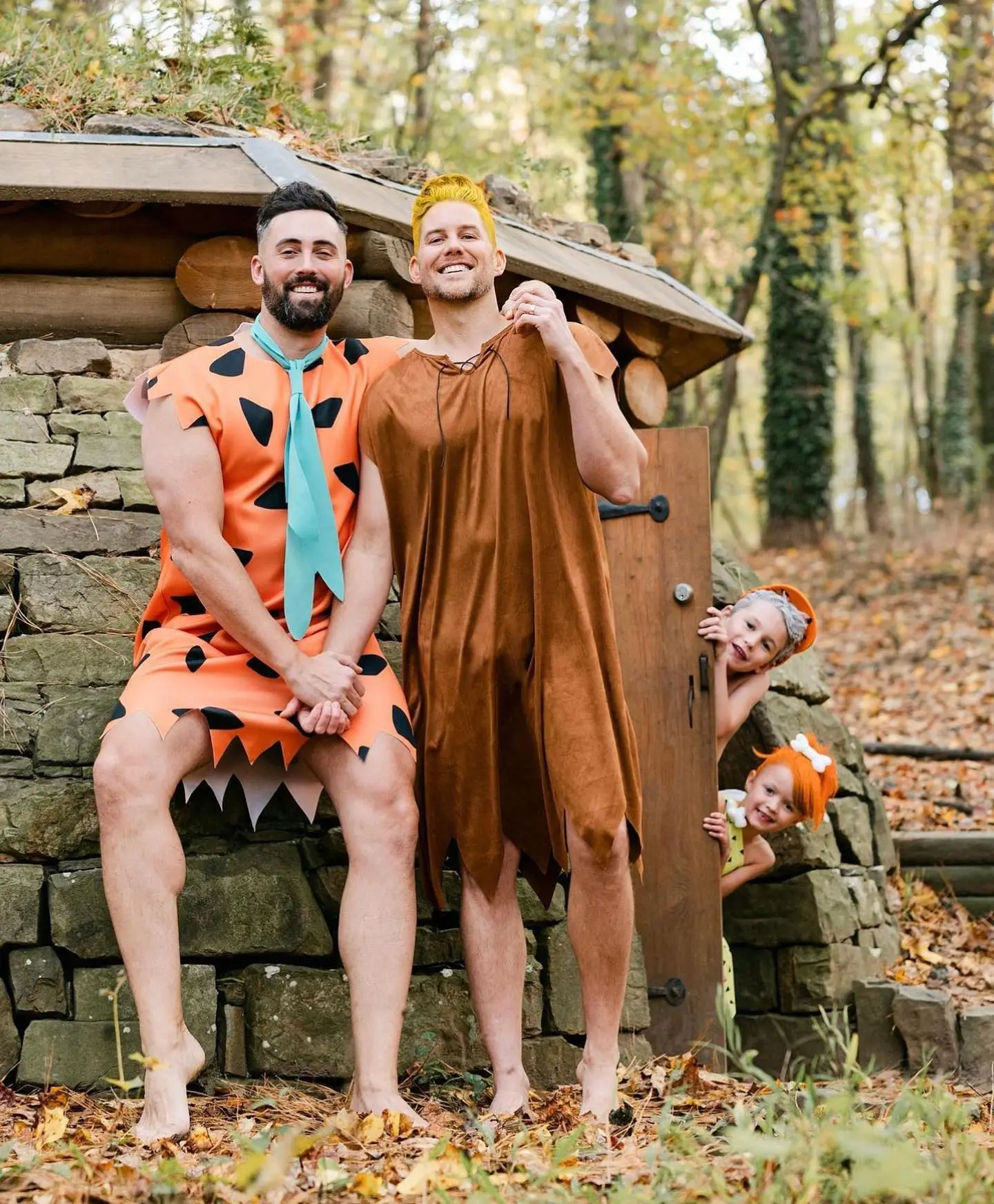 gay dad and kids Halloween costumes