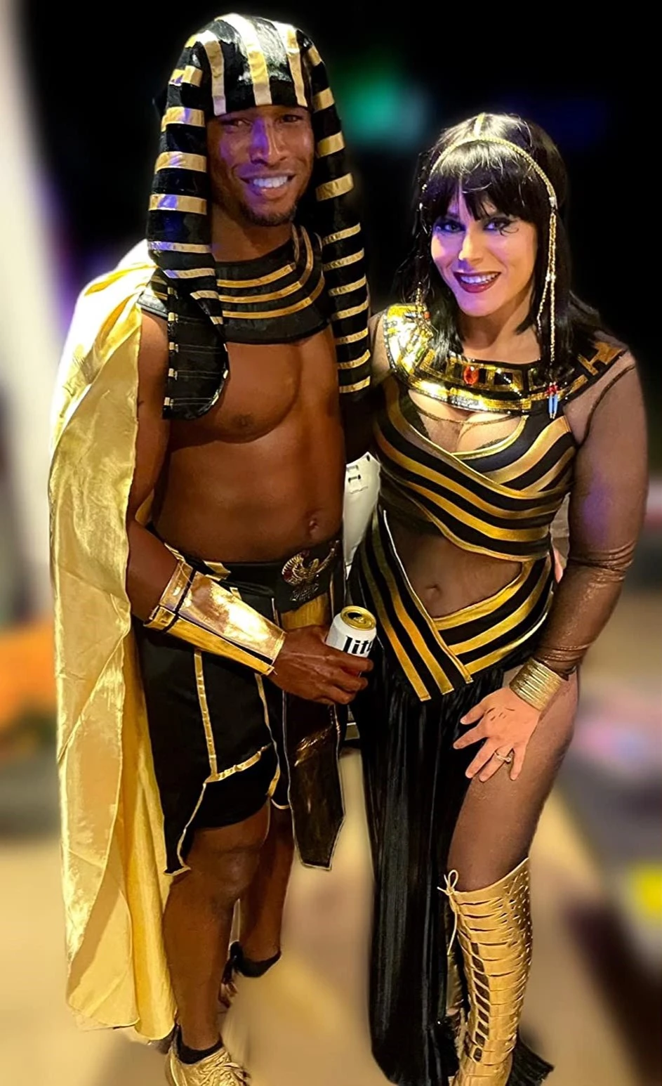 sexy couple costumes Pharaoh and Cleopatra