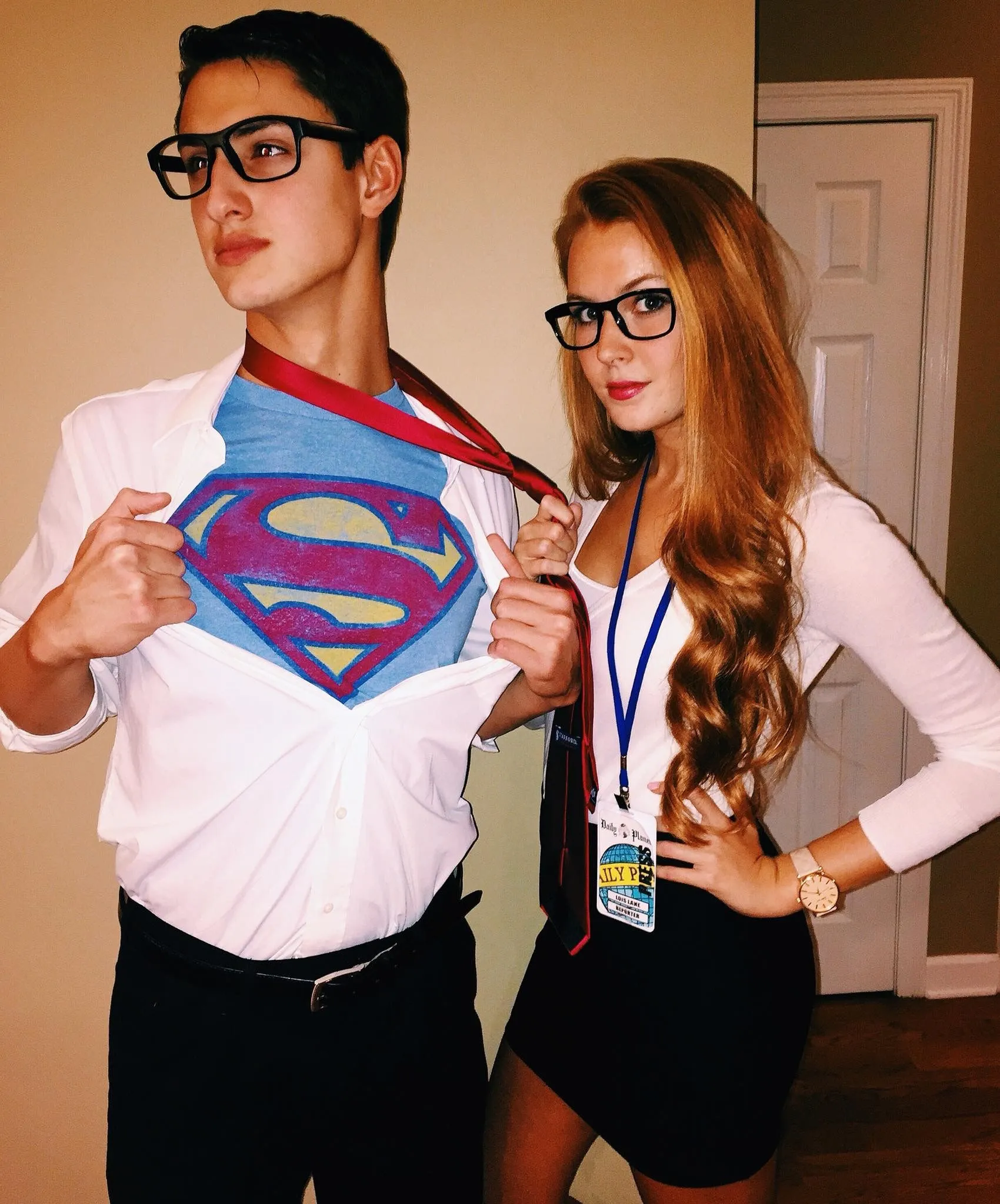 superhero couples costumes + Superman and Luis Lane couples costumes