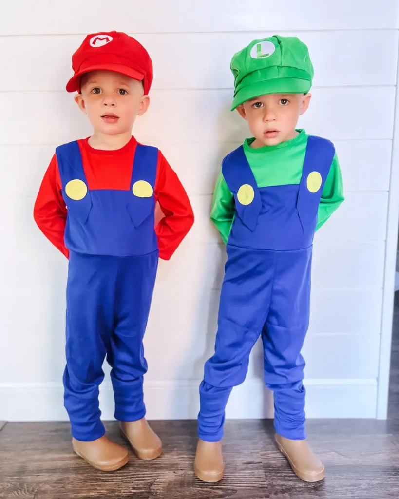 toddler sibling Halloween costumes with 2 boys